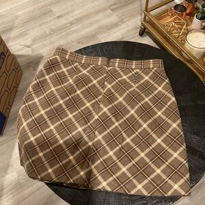 Plaid corduroy mini 70’s skirt size large
